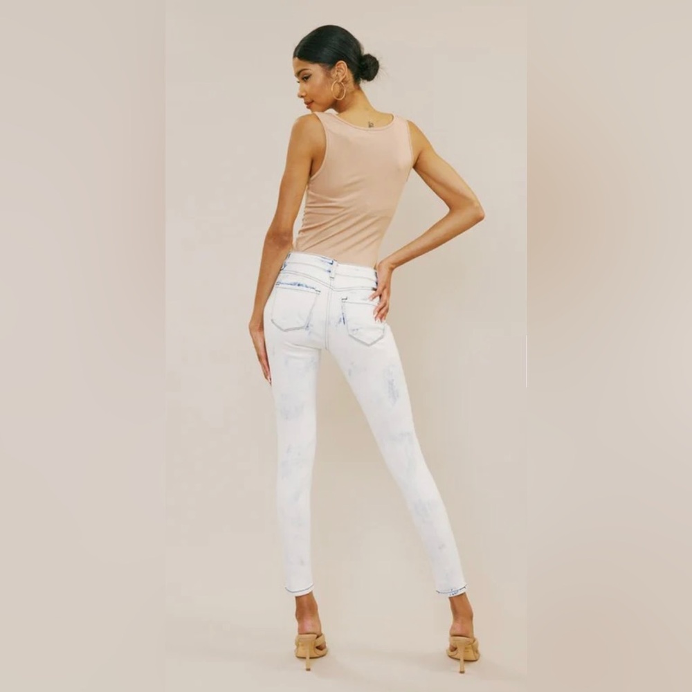 NOBO Y2K Acid Wash Skinny Jeans High-Rise Cotton Size 24  XS/SM
